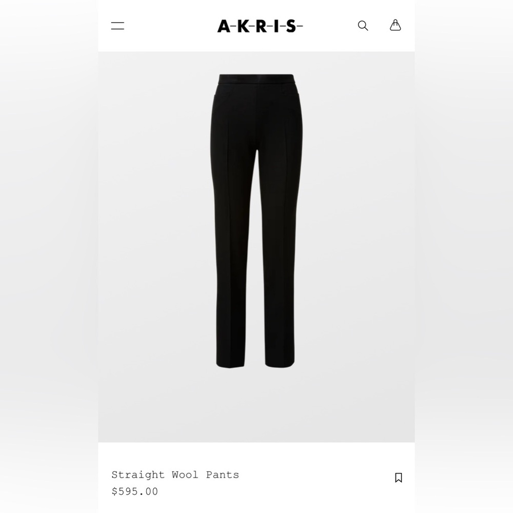 Akris Black Wool Pants